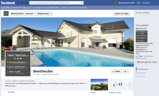 Facebook BienChezSoi - b1ChezSoi