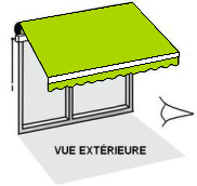 Cote de manoeuvre store exterieur sur mesure